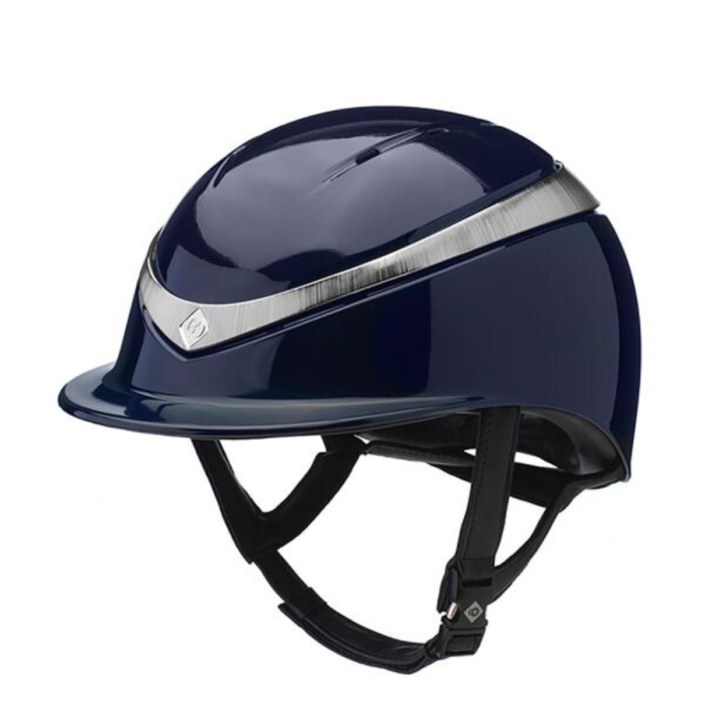 Charles Owen Halo Black Gloss/Platinum Helmet