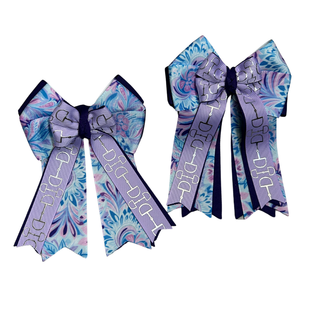 Fabby Fab "Purple Pasiley" Show Bows