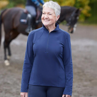 Kerrits In Stride Quarter Zip Fleece Tech Top, Nightsky Lifestyle Image