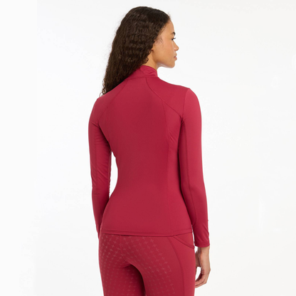 LeMieux 1/4 Zip Base Layer, Ember