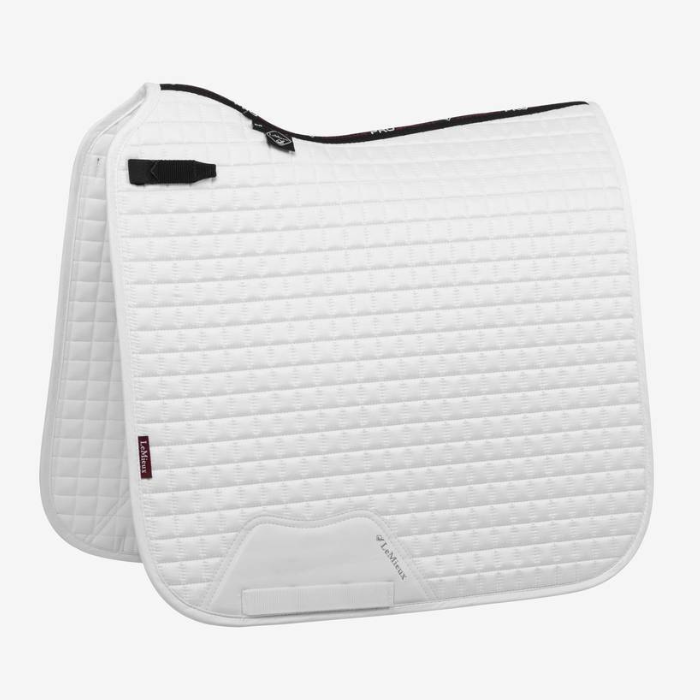 LeMieux Suede Dressage Square Pad, White