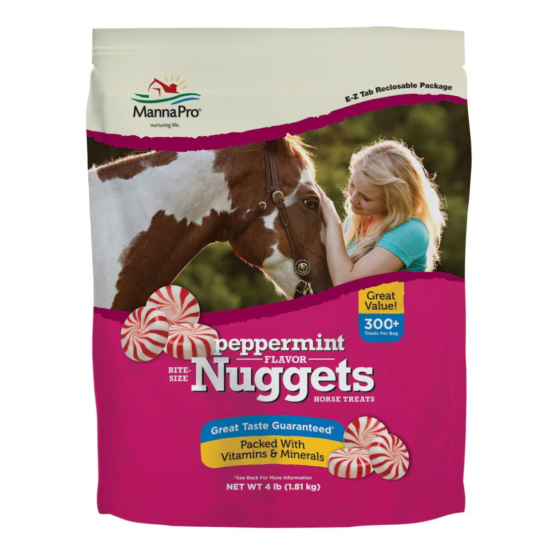 Manna Pro Peppermint Flavored Bite Sized Nuggets, 4lb Bag