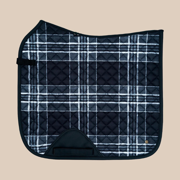 Sixteen Cypress Dressage Pad, Black Field Plaid