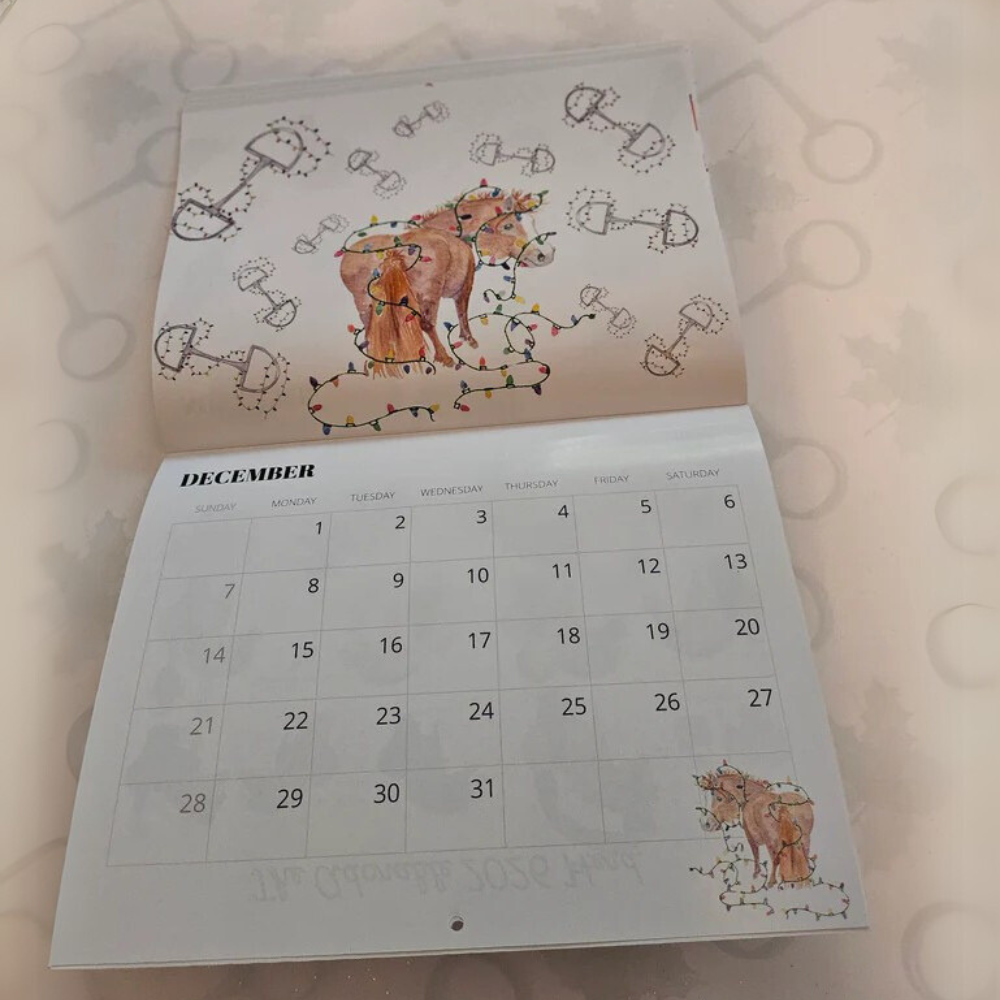 Sona Equestrian Adorable Ponies 2025 Calendar