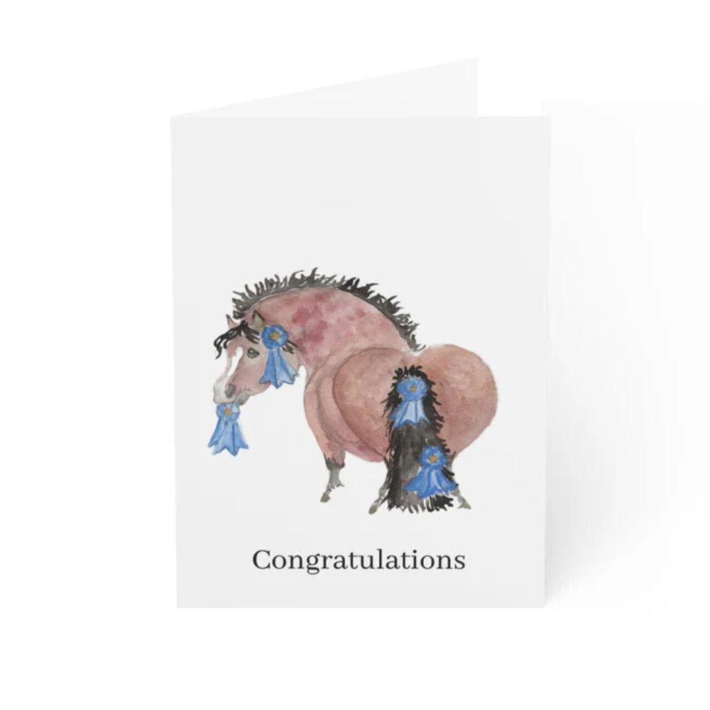 Sona Equestrian Congratulations Greeting Card