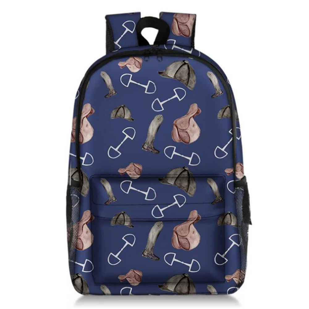 SonaEquestrian Saddle Up Navy Backpack