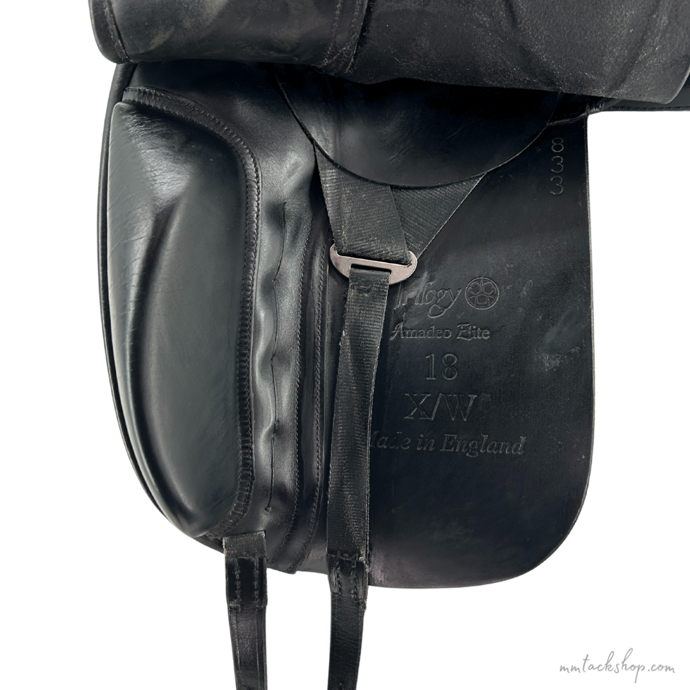 Trilogy Amadeo Elite Dressage Saddle Near Side Billets