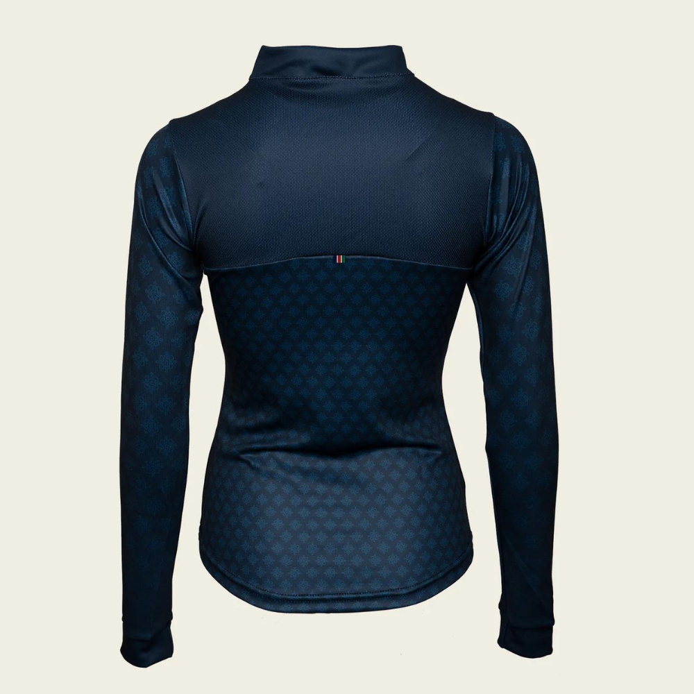 Espoir Equestrian Aqua Quarter Zip Sport Sun Shirt