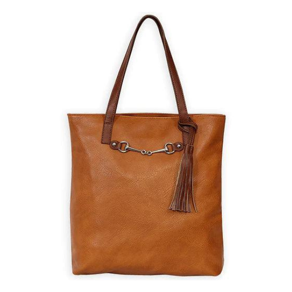 AWST Int'l "Snaffle Bit" Tote Bag with Tassel