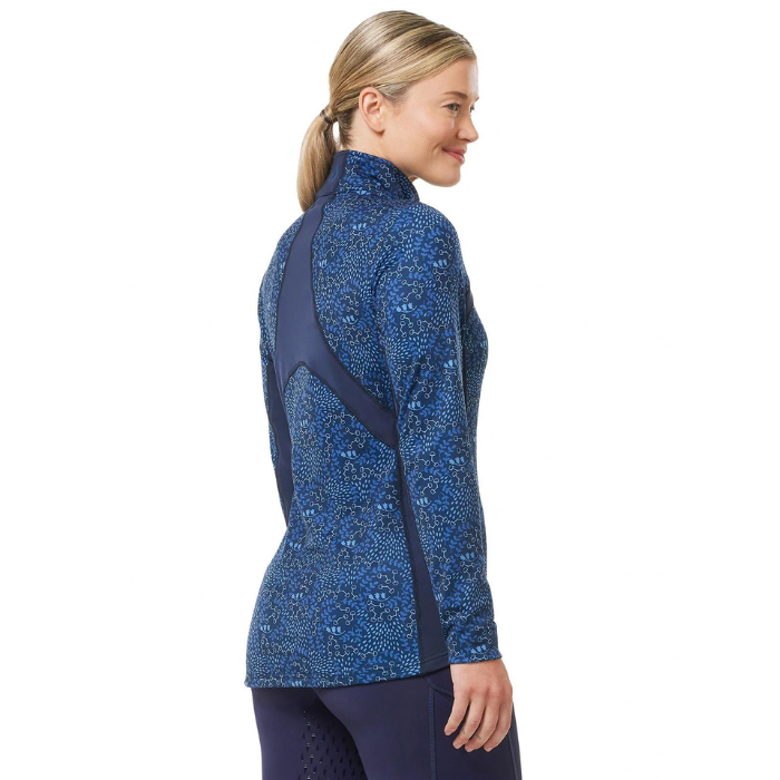 Kerrits Rail Side Quarter Zip Print Tech Top