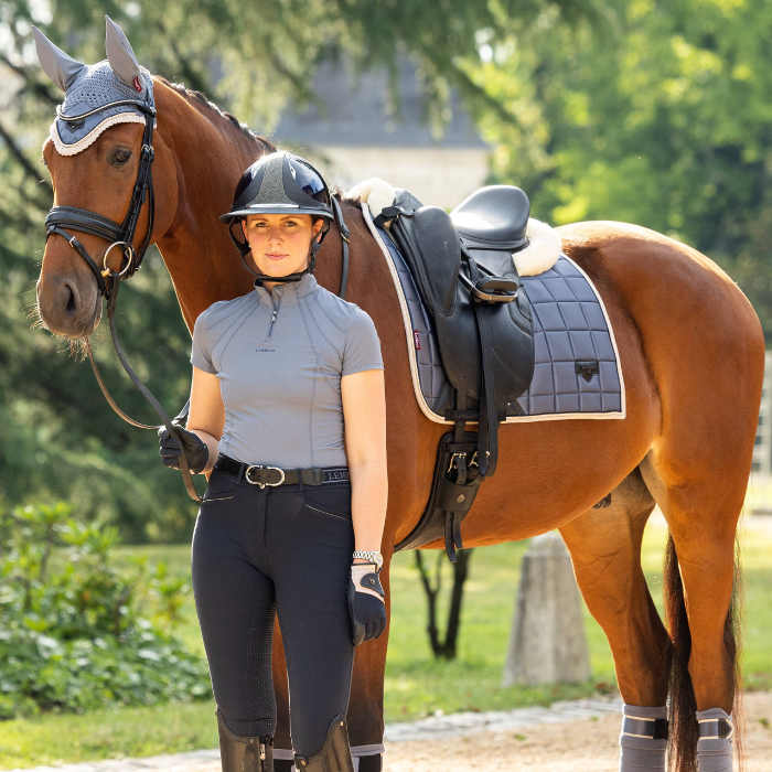 LeMieux Loire Classic Dressage Square Pad, Jay Blue