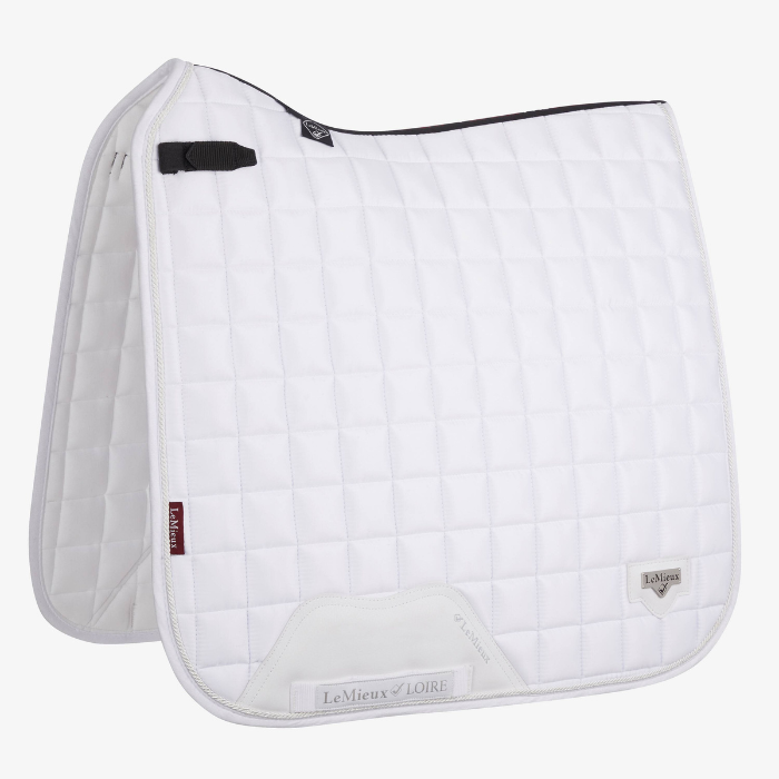 LeMieux Loire Classic Dressage Square Pad, White