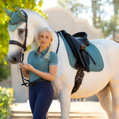 LeMieux Suede Dressage Square Pad, Sage