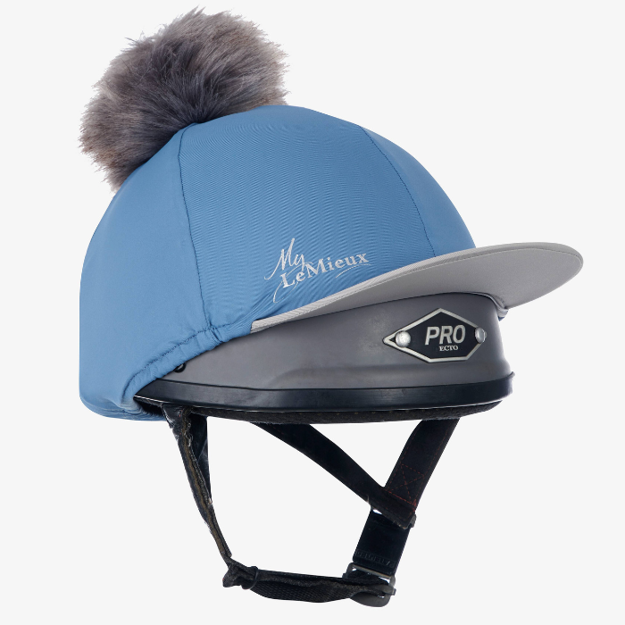 LeMieux Pom Hat Silk, Ice Blue