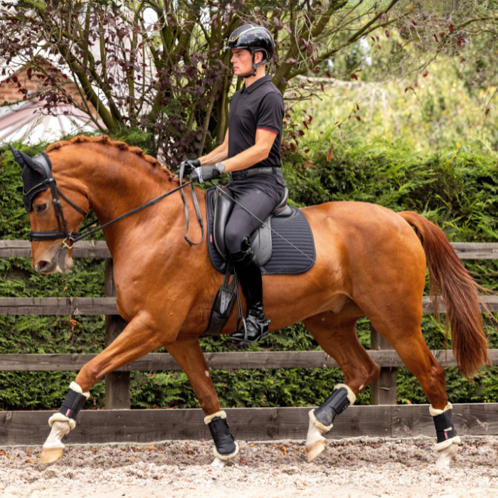 LeMieux Soft Anti Slip Dressage Square Pad, Black