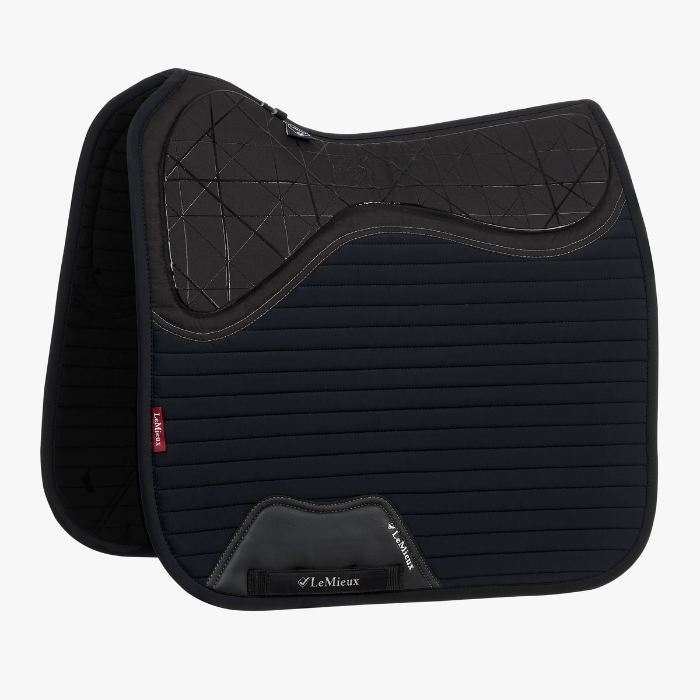 LeMieux Soft Anti Slip Dressage Square Pad, Black