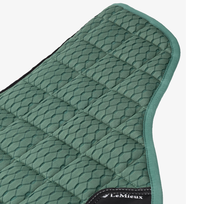 LeMieux Carbon Mesh Close Contact Half Square Pad, Sage