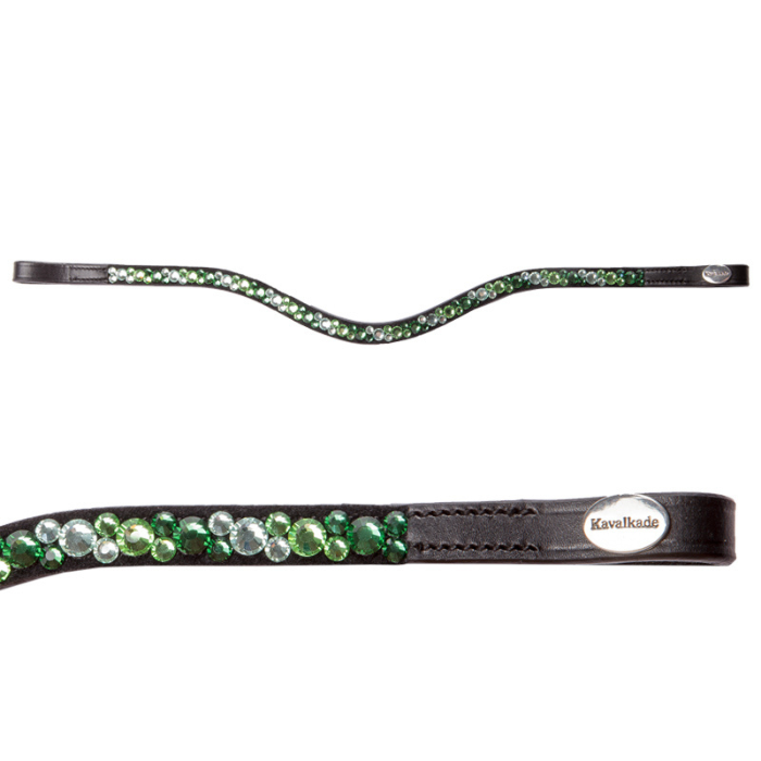 Kavalkade "Green Sparkle" Black Browband