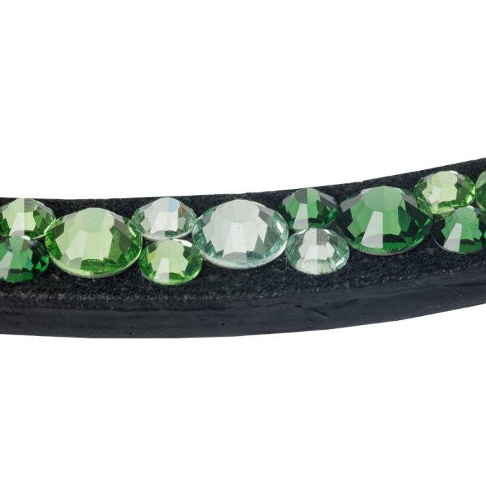 Kavalkade "Green Sparkle" Black Browband