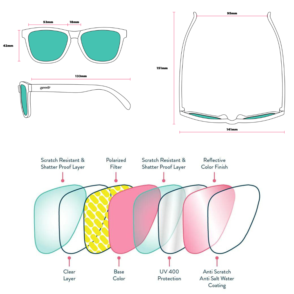 goodr Bosley's Basset Hound Dreams Sunglasses