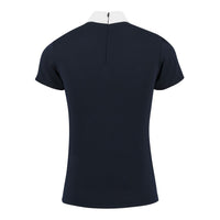 Equithème Funza Short Sleeve Competition Shirt Navy Back Product Image