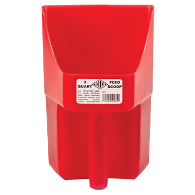 3 Qt Plastic Feed Scoop