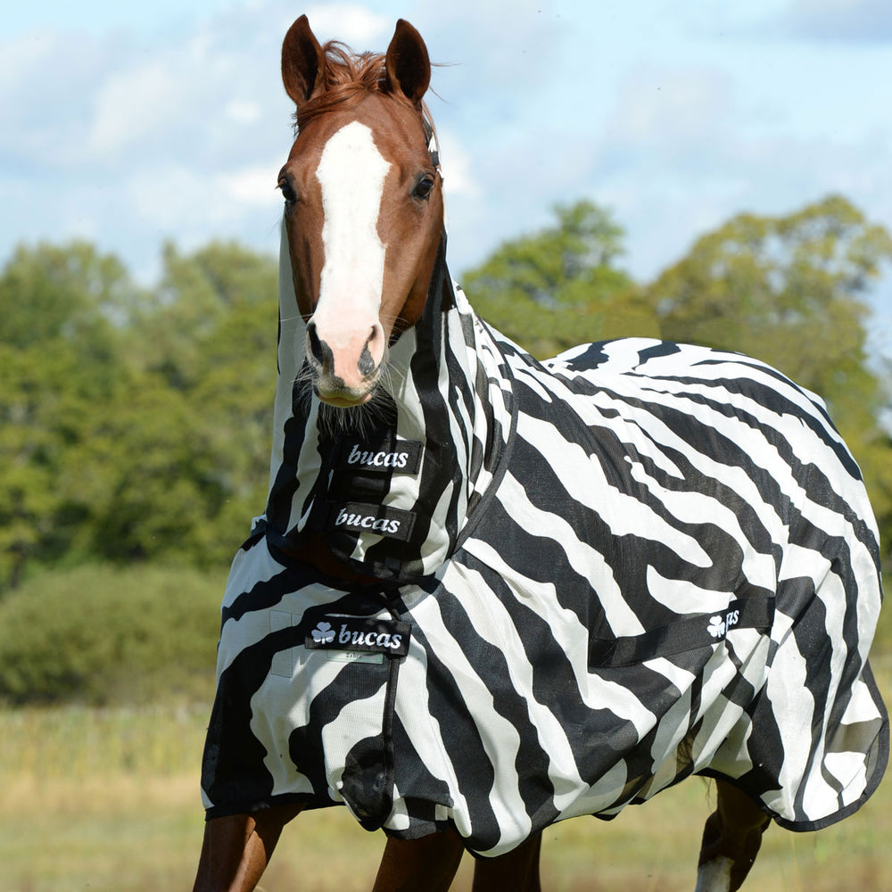 Bucas Buzz Off Combo Neck Zebra Fly Sheet