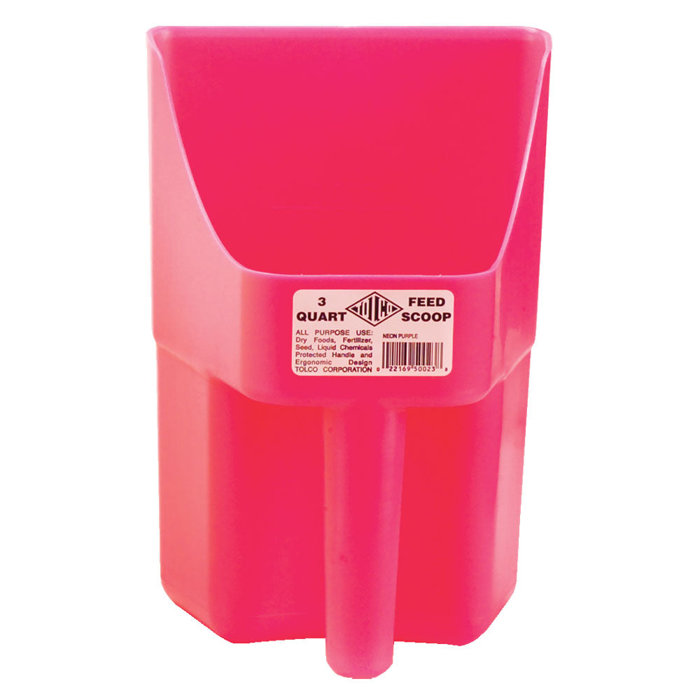 3 Qt Plastic Feed Scoop