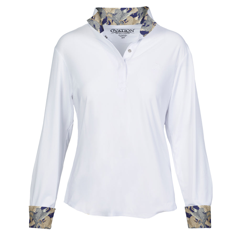 Ovation® Jorden Ladies Tech Show Shirt, Pegasus