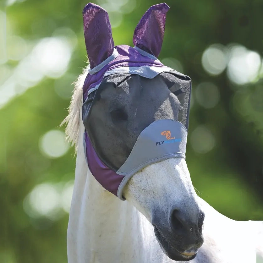 Shires Deluxe Fly Mask with Ears & Eye Darts