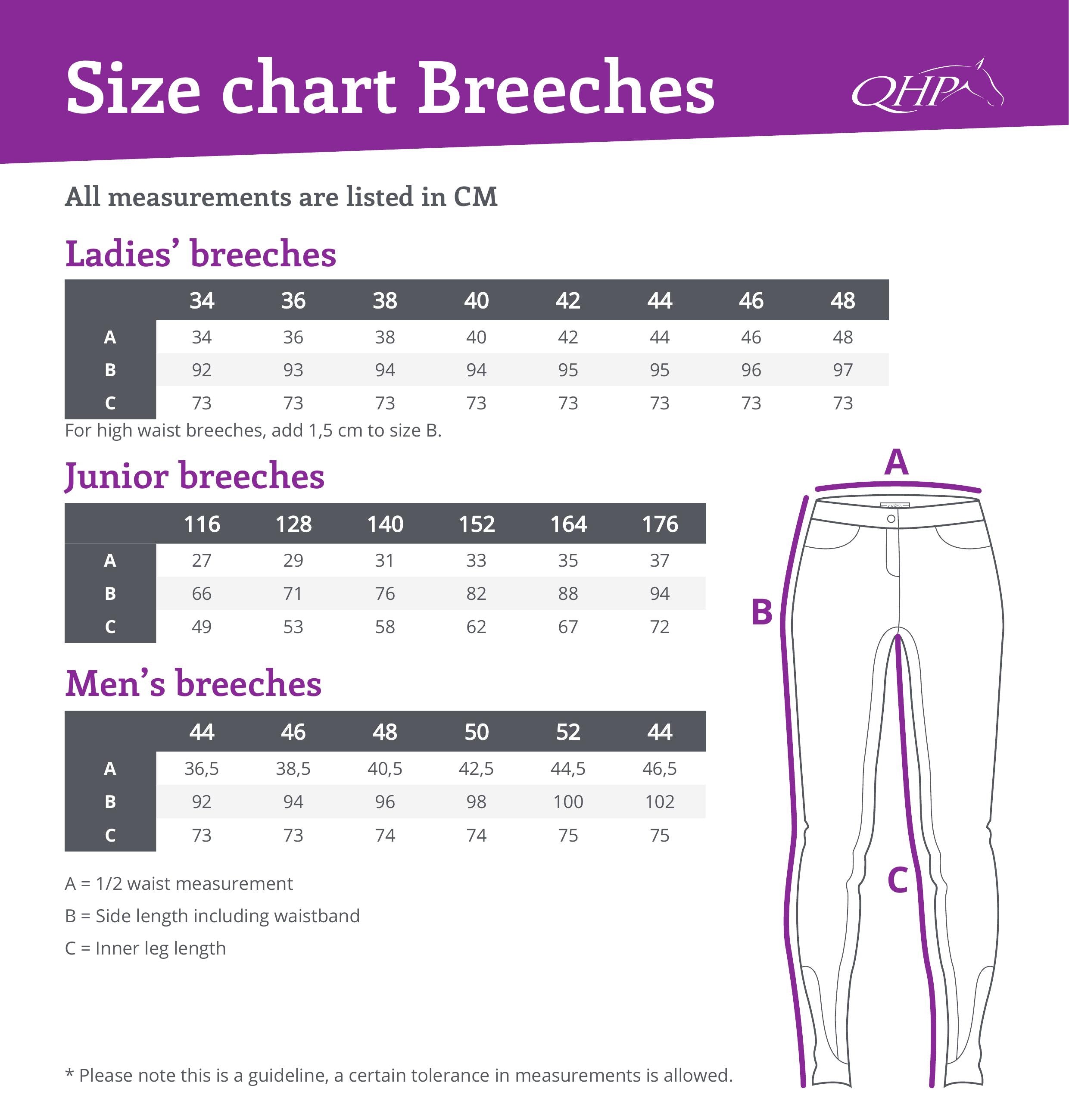 QHP Men's Jack Full Seat Breeches