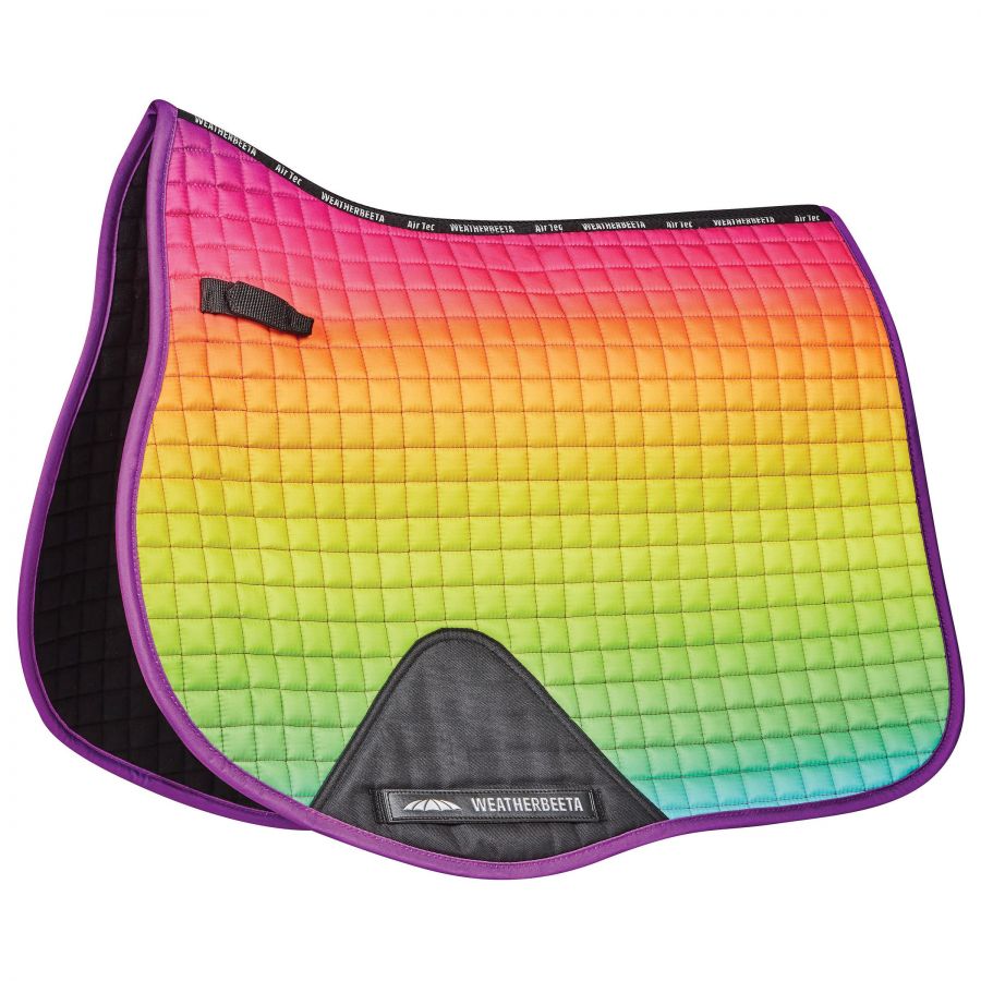 WeatherBeeta Prime Ombre AP Saddle Pad,  Rainbow Dream