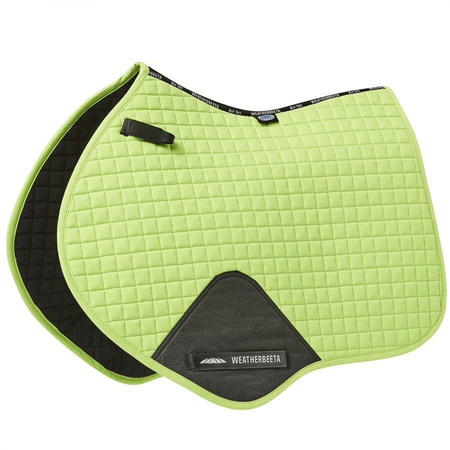 WeatherBeeta Prime Jump Saddle Pad, Lime Green