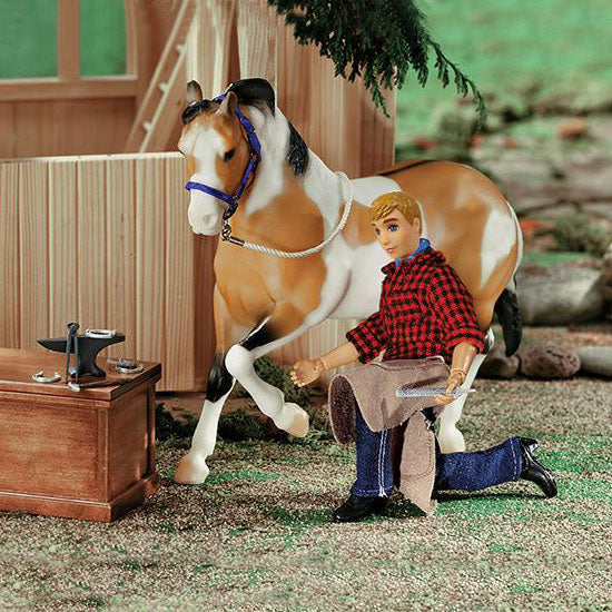 Breyer® Farrier with Blacksmith Tools, 8" Figure