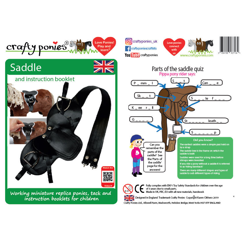 Crafty Ponies Saddle & Booklet