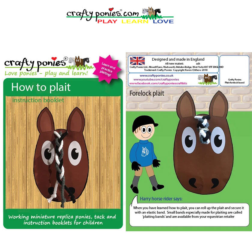 Crafty Ponies Forelock Braiding Board & Booklet