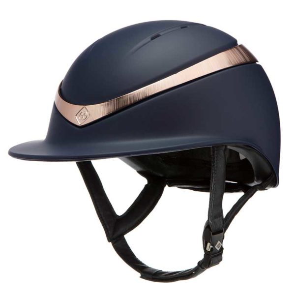 Charles Owen Halo MIPS Matte Navy/Rose Gold Helmet