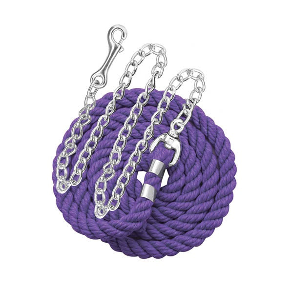 6' Solid Color Cotton Lead with Chain