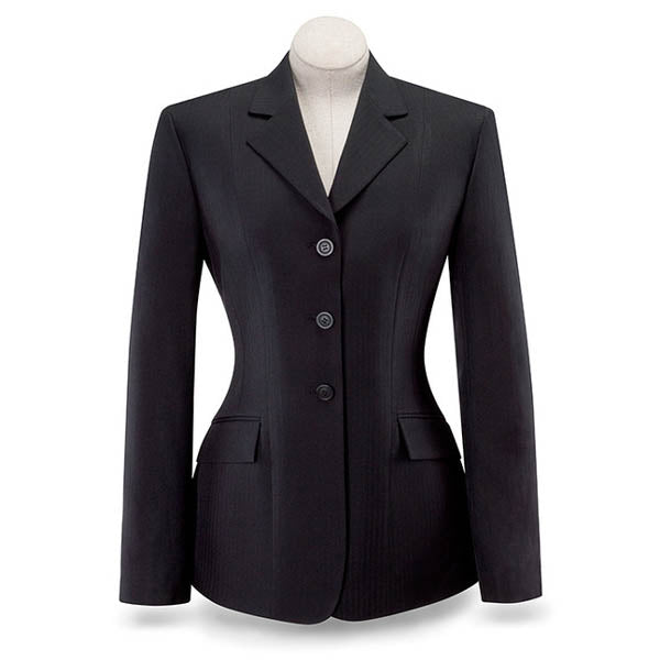 R.J. Classics Devon Herringbone Show Coat, Black