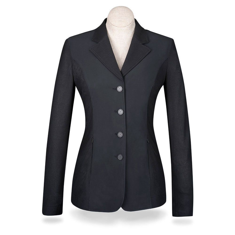 R.J. Classics Melody Mesh Dressage Coat, Black