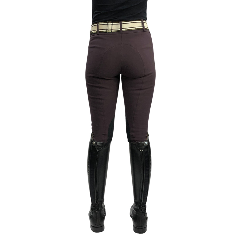 Tailored Sportsman Trophy Hunter, Low Rise Front Zip Boot Sock Breech, Boysenberry