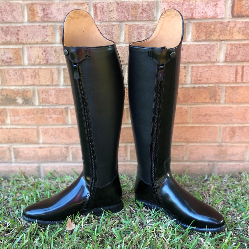 DeNiro Raffaello Brushed Black Dressage Boots MC (Short Medium)