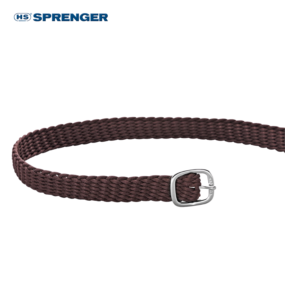 Herm Sprenger Brown Braided Spur Straps