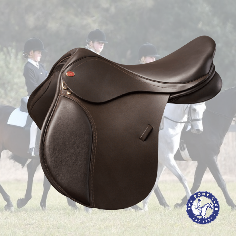 Kent & Masters Pony Club Saddle, 15"-15.5" Seat