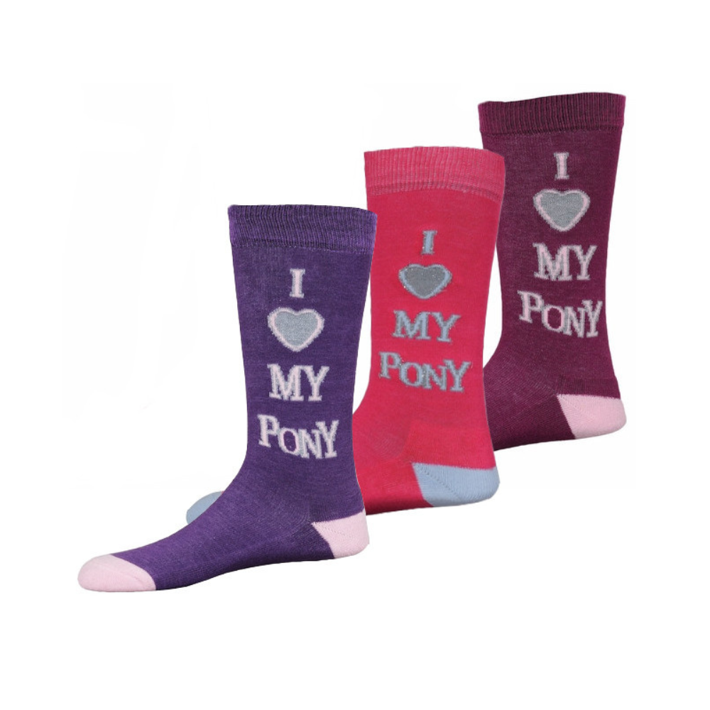 Tuffrider Children's "I love My Pony" Socks