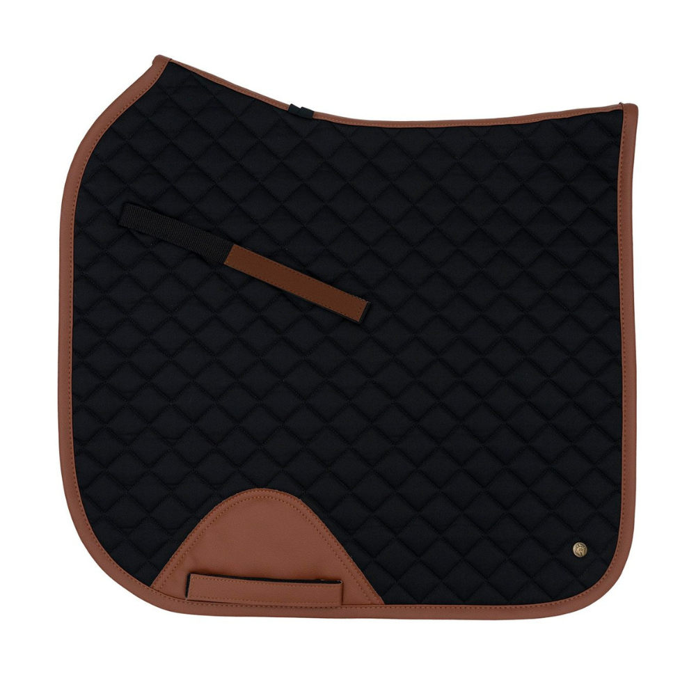 Sixteen Cypress Dressage Pad, Black & Cognac