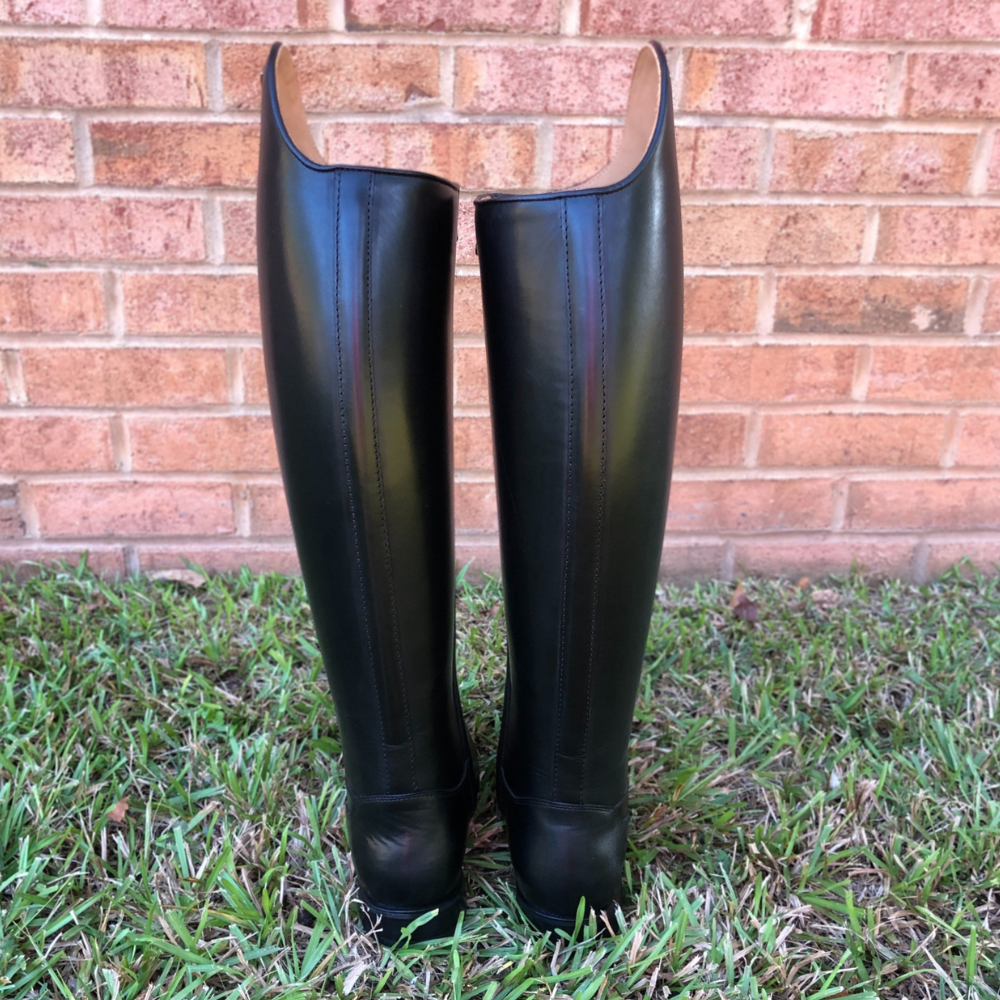 DeNiro Bellini Black Dressage Boots Media Corta (Short Medium)