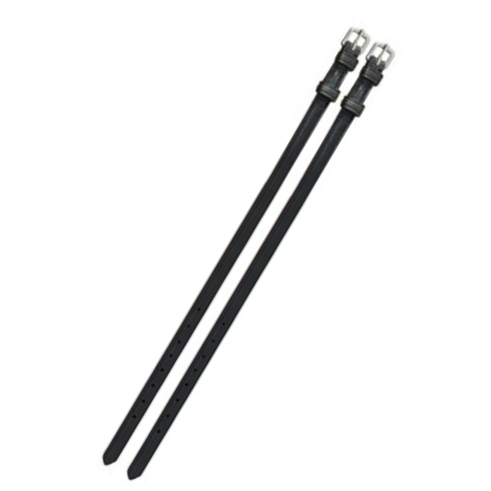 Perri's Ladies Black 3/8" Leather Spur Straps