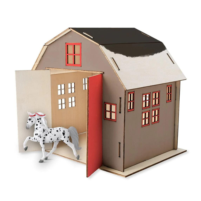 Breyer Stablemates Horse & Barn Paint and Play