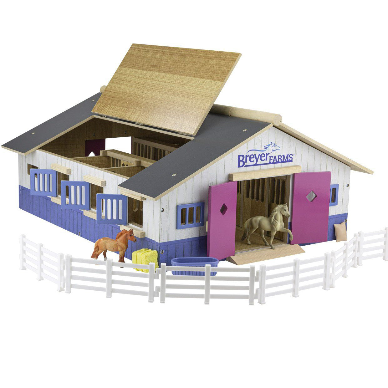 Breyer Farms Deluxe Wood Stable Playset